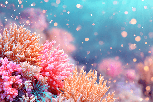 Download Coral Reef Glitter Background - Background Collection