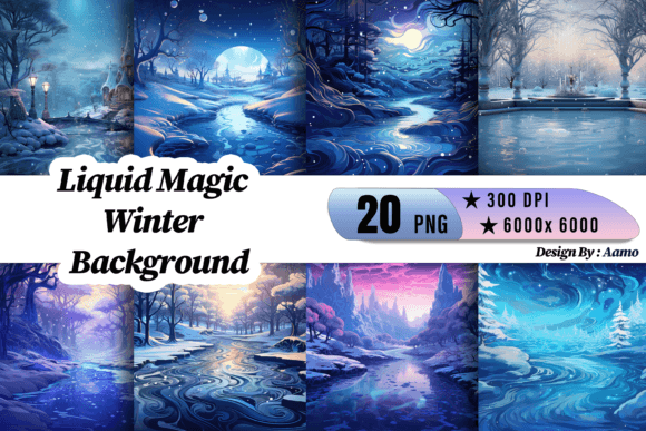 Download Liquid Magic Winter Background - Background Collection