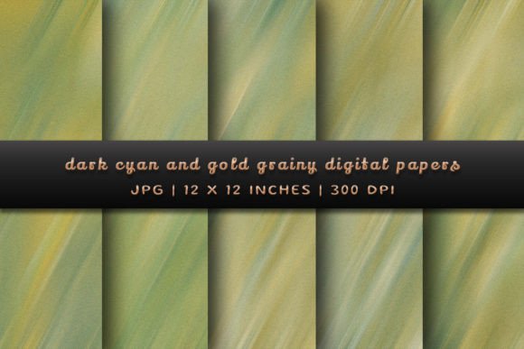 Download Dark Cyan and Gold Grainy Backgrounds - Background Collection