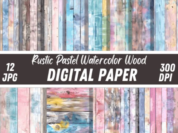 Download Rustic Pastel Watercolor Wood Background - Background Collection