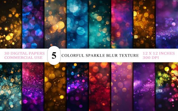 Download Colorful Sparkle Blur Backgrounds - Background Collection