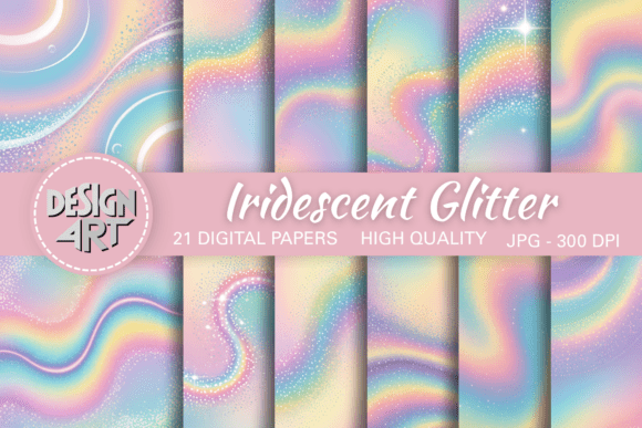 Download Iridescent Glitter Digital Background - Background Collection
