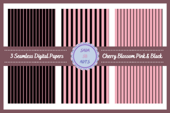 Download Cherry Blossom Pink Stripe Digital Paper - Stripe digital paper Collection