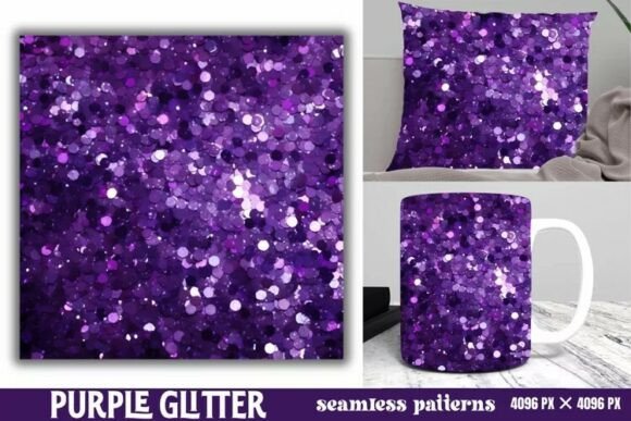 Download Purple Glitter Background Digital Paper - Background Collection