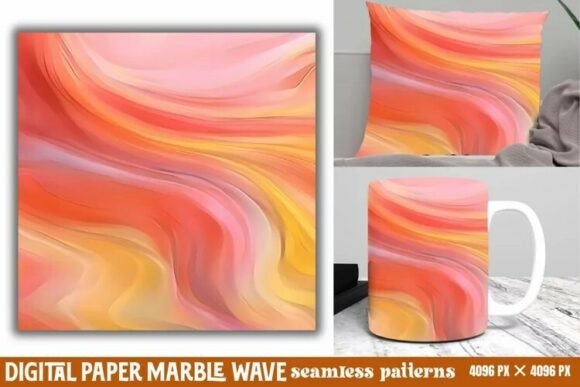 Download Marble Wave Digital Paper Background - Background Collection