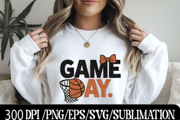 Download Game Day Basketball Distressed Design Wi - Premium Resources