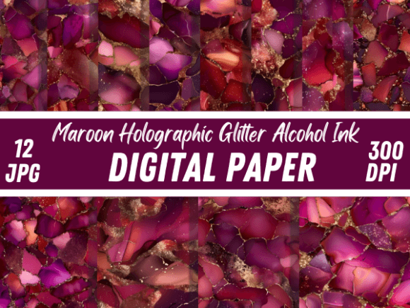 Download Maroon Glitter Alcohol Ink Background - Background Collection