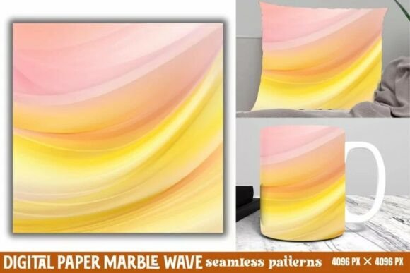 Download Marble Wave Digital Paper Background - Background Collection