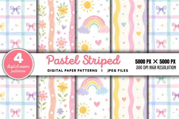 Download Pastel Striped Background 4 - Background Collection