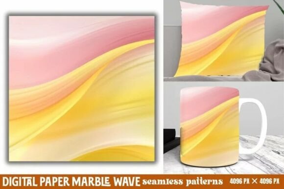 Download Marble Wave Digital Paper Background - Background Collection