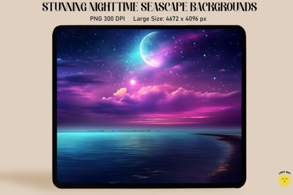 Download Enchanted Night Sea Backgrounds - Background Collection