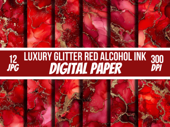 Download Glitter Red Alcohol Ink Paper Background - Background Collection