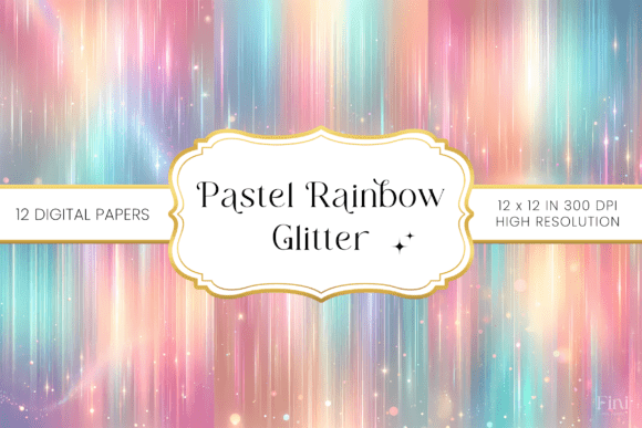 Download Pastel Rainbow Glitter Backgrounds - Background Collection