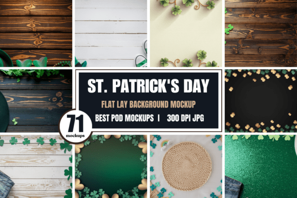 Download St Patricks Day Background Mockup Bundle - Background Collection