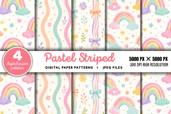 Download Pastel Striped Background 7 - Background Collection