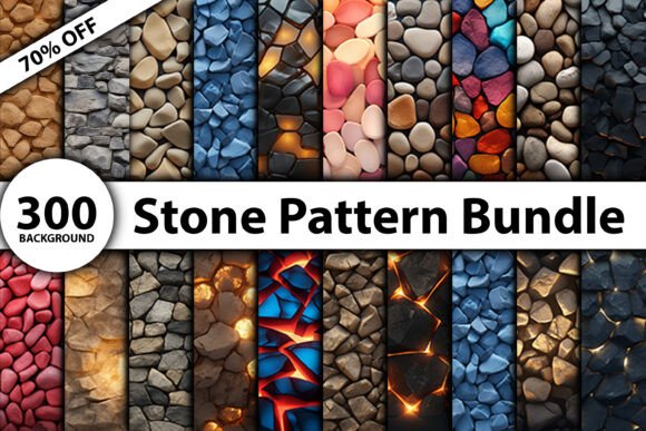 Download 300 Stone Pattern Background Bundle - Background Collection