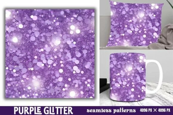 Download Purple Glitter Background Digital Paper - Background Collection