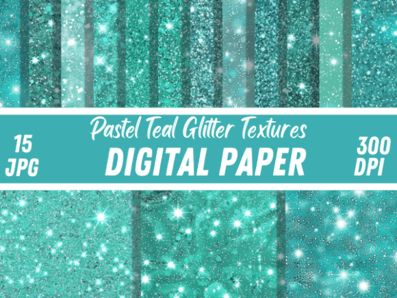 Download Pastel Teal Glitter Sparkle Backgrounds - Background Collection