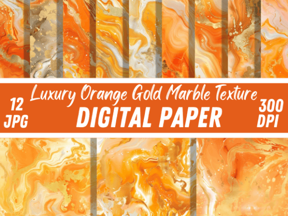 Download Luxury Orange &amp; Gold Marble Backgrounds - Background Collection