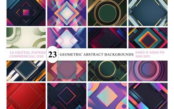 Download Colorful Geometric Abstract Background - Background Collection