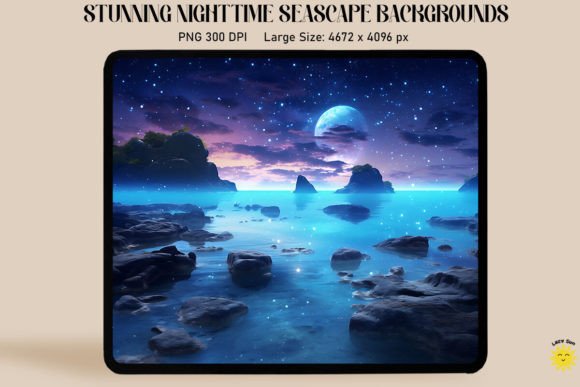 Download Stunning Nighttime Seascape Backgrounds - Background Collection