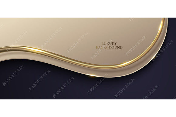 Download 3D Modern Luxury Golden Lines Background - Background Collection