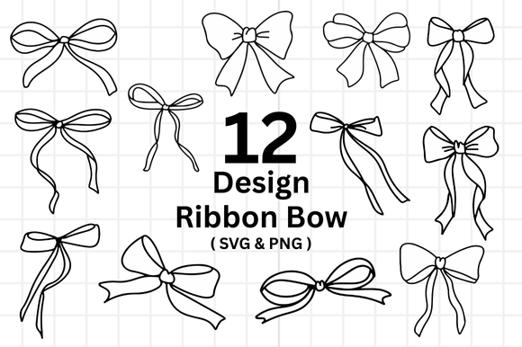Download Ribbon Bow Svg Bundle Illustration - Premium Bundle