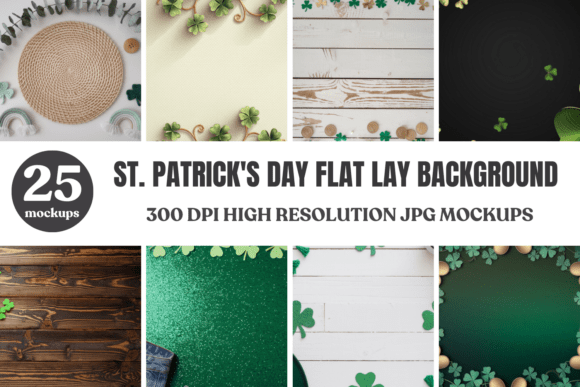Download St Patricks Day Background Mockup Bundle - Background Collection