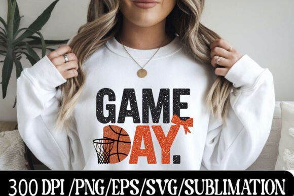 Download Game Day Basketball Glitter Design - Premium Resources