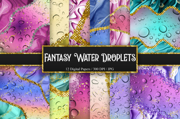 Download Fantasy Water Droplets Background - Background Collection