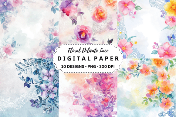 Download Floral Delicate Lace Background - Background Collection