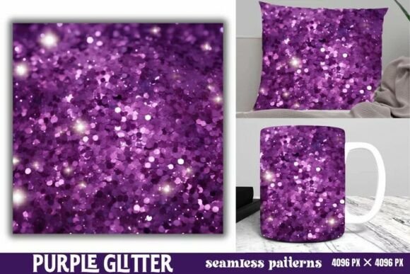 Download Purple Glitter Background Digital Paper - Background Collection