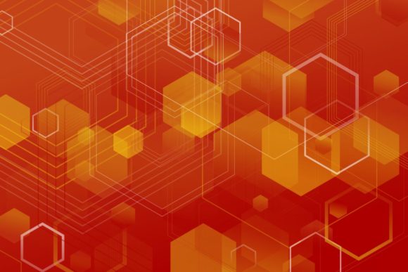 Download Gradient Web Background with Hexagons - Background Collection