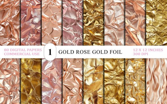 Download Seamless Gold Rose Gold Foil Background - Background Collection