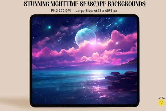 Download Enchanted Night Sea Backgrounds - Background Collection