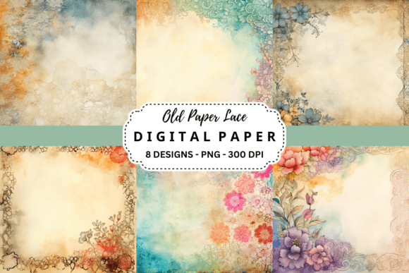 Download Watercolor Old Paper Lace Background - Background Collection