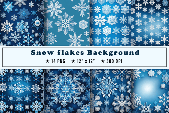 Download Snow Flakes Background - Background Collection