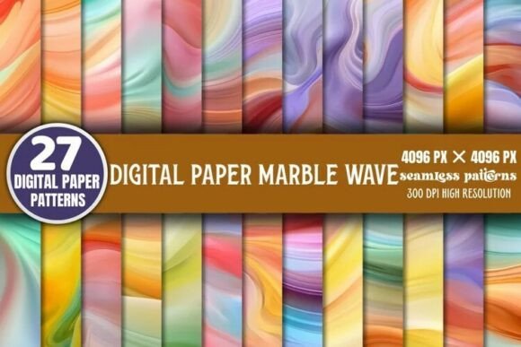 Download Digital Paper Marble Wave Background Bun - Background Collection