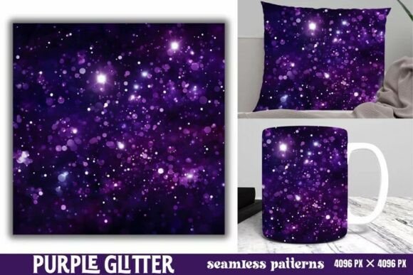 Download Purple Glitter Background Digital Paper - Background Collection
