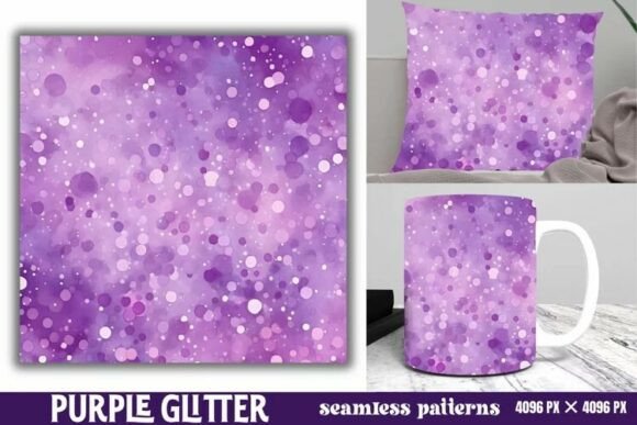Download Purple Glitter Background Digital Paper - Background Collection