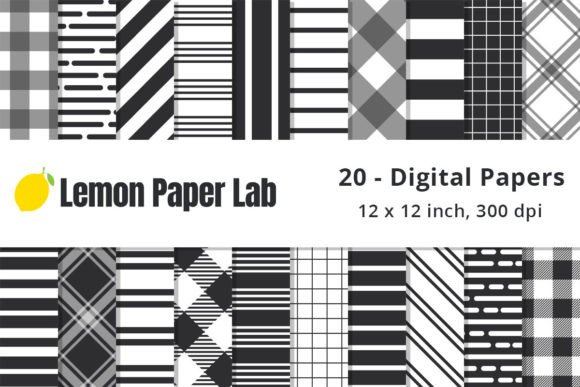 Download Black Stripe Digital Paper Seamless - Stripe digital paper Collection