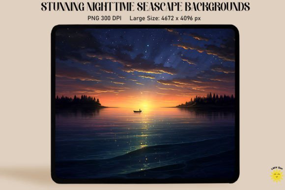 Download Stunning Nighttime Seascape Backgrounds - Background Collection