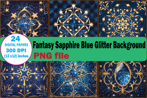 Download Sapphire Blue Glitter Background - Background Collection