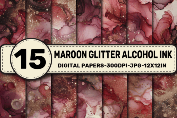 Download Maroon Glitter Alcohol Ink Background - Background Collection