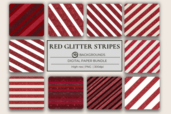 Download Red Glitter Stripes Background Papers - Background Collection