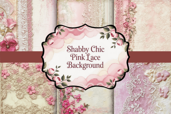 Download Shabby Chic Pink Lace Background - Background Collection