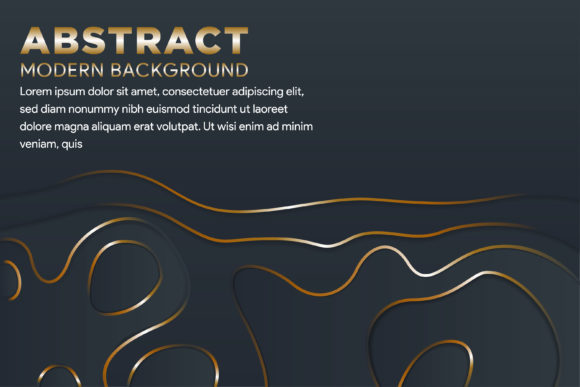 Download Topography Gold Black Background Luxury - Background Collection