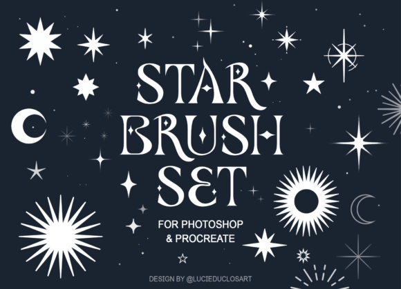 Download Stars Brush Pack Procreate and Photoshop - Brush pack Collection