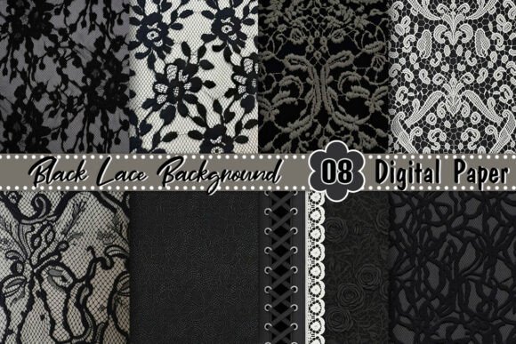 Download Victorian Black Lace Background - Background Collection