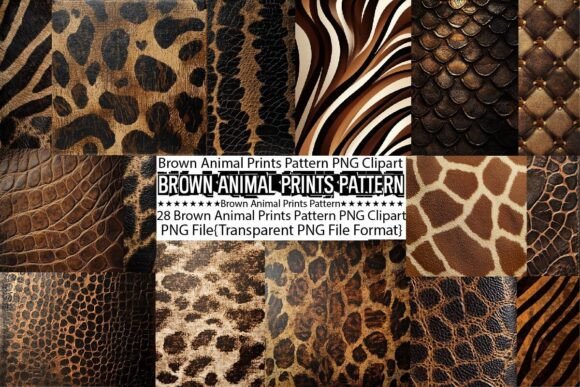 Download Brown Animal Prints Pattern Background - Background Collection